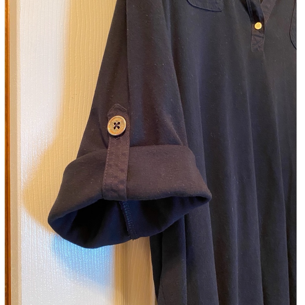 Lauren Ralph Lauren Black 3/4 Length Sleeve Top View 4